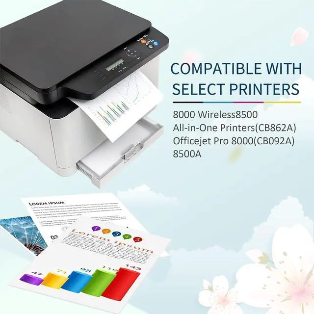 Alt view image 2 of 7 - Compatible  940XL Ink Cartridges Replacement  940 940XL with 8000 Wireless 8500 (CB862A) Officejet Pro 8000(CB092A) 8500A Printer Yellow Ink