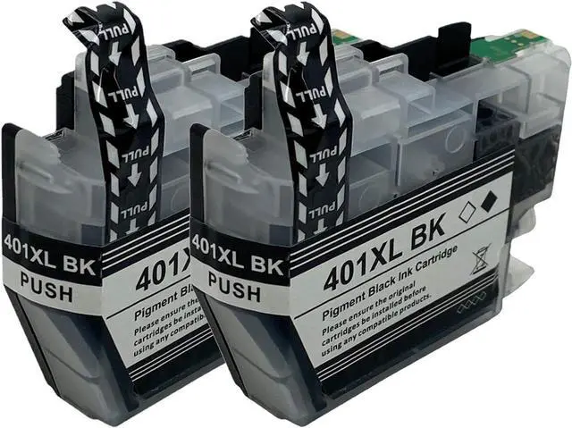 Main image of SHOQ Compatible LC 401XL High Yield Black Ink Cartridges Replacement for LC401BK LC401XLBK,for MFC-J1010DW MFC-J1012DW MFC-J1170DW Printer,2Black