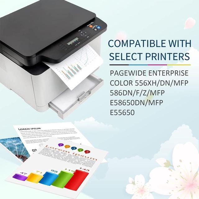 Alt view image 2 of 7 - Compatible for Ink Cartridges Replacement  981A with PageWide Enleprise X556DN 586DN 586F 586Z 556XH Printer Magenta Ink