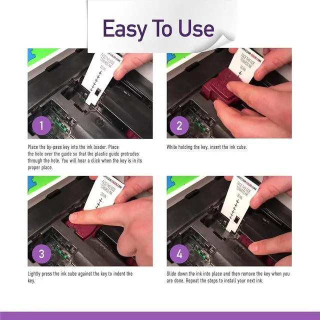 Alt view image 6 of 7 - Professor Color ColorQube 8570 or ColorQube 8580 Ink Replaces 108R00926 108R00927 108R00928 (6 Repackaged OEM Inks), Bundle Includes Bypass Key for use in North American Printers - 13,200 Pages
