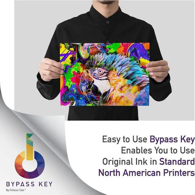 Alt view image 4 of 7 - Professor Color ColorQube 8570 or ColorQube 8580 Ink Replaces 108R00926 108R00927 108R00928 (6 Repackaged OEM Inks), Bundle Includes Bypass Key for use in North American Printers - 13,200 Pages