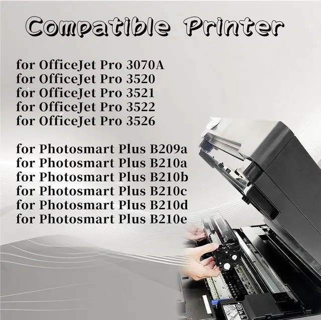 Alt view image 2 of 7 - 564XL Ink Cartridge High Yield Compatible for Deskjet 3070A 3520 3521 3522 3526 for Photosmart Plus B209a B210a B210b B210c B210d B210e Printer 3 Set