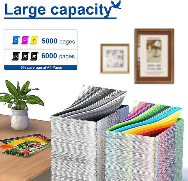 Alt view image 3 of 7 - LC417XL High Yield Ink Cartridges,Compatible for Brother LC417 BK Ink Cartridges,Work for Brother HL-J7010CDW MFC-J5800CDW J7500CDW J7600CDW Printers Black