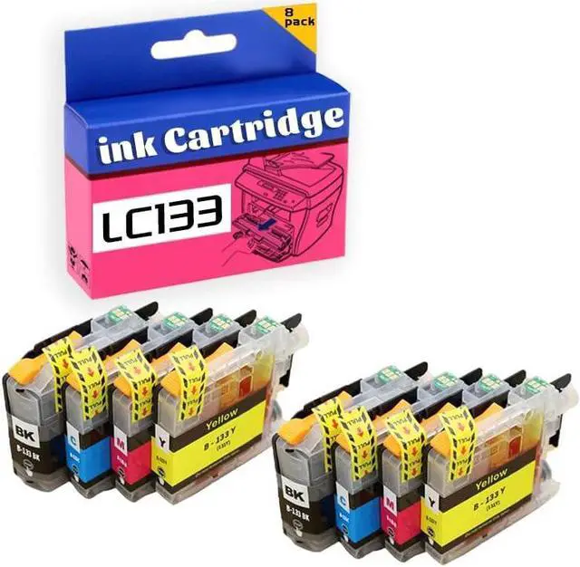 Main image of for Brother LC133 Ink Cartridge High Yield Compatible for MFC-J245 J470DW J475DW J650DW J870DW J4410DW J4510DW J4710DW J6520DW J6720DW J6920DW Printer 2 Set