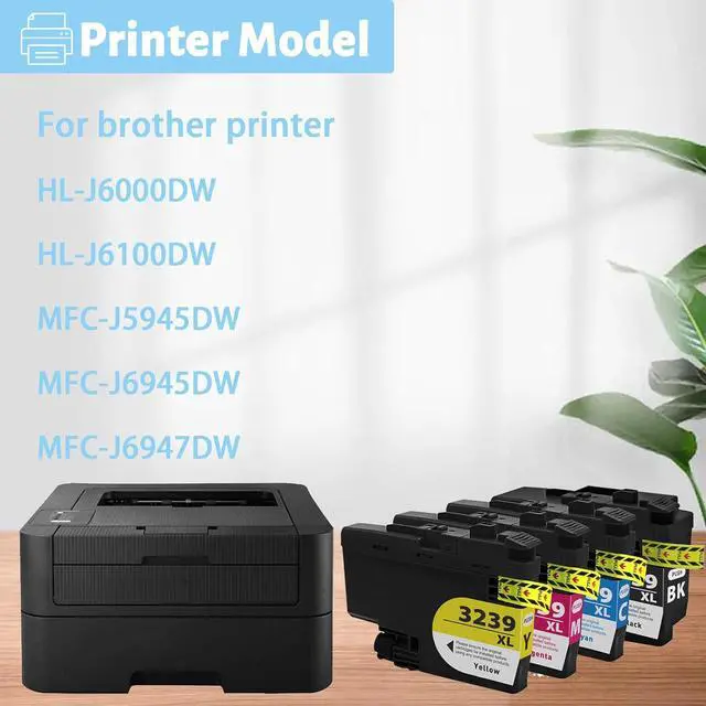Alt view image 2 of 7 - Ink Cartridge for Brother LC3239XLBK LC3239XLC LC3239XLM LC3239XLY Ink Cartridge Combo,High Yield Compatible for Brother J6000DW J6100DW J5945DW J6945DW J6947DW Prin Combo Pack