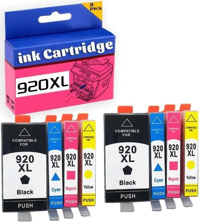 Main image of 920xl Ink Cartridge High Yield Compatible for Officejet 6000 6500 6500 Wireless 6500A 7000 7500 7500A Printer 2 Set