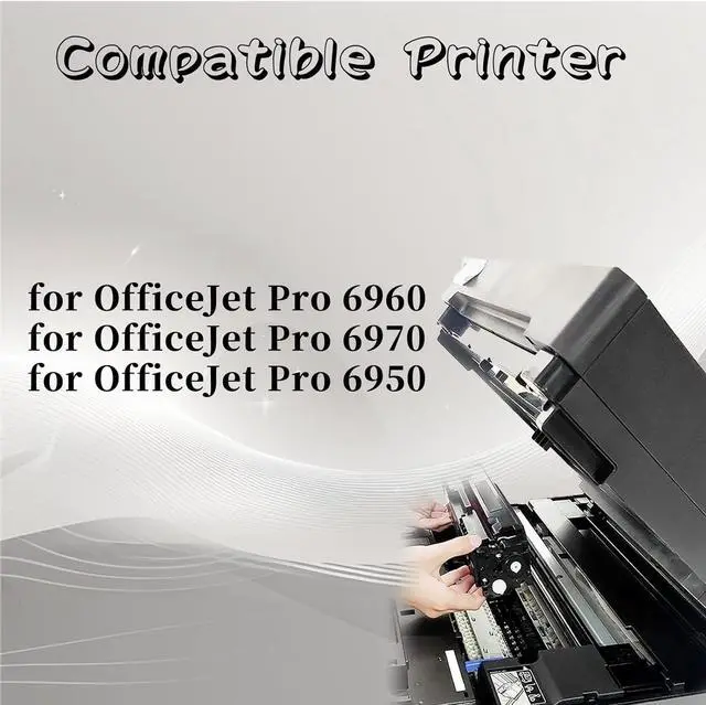 Alt view image 2 of 7 - 905XL Ink Cartridge High Yield Compatible for OFFICEJET PRO 6960 6970 6950 Printer 3 Set
