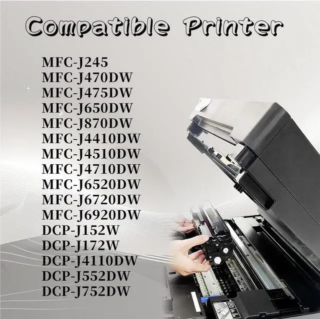 Alt view image 2 of 7 - for Brother LC133 Ink Cartridge High Yield Compatible for MFC-J245 J470DW J475DW J650DW J870DW J4410DW J4510DW J4710DW J6520DW J6720DW J6920DW Printer 2 Set