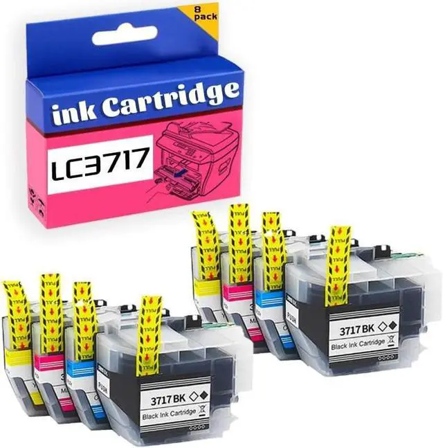 Main image of LC3717 Ink Cartridge for Brother High Yield Replacement Pack,Compatible for MFC-J2330DW MFC-J3930DW Printer 2 Set