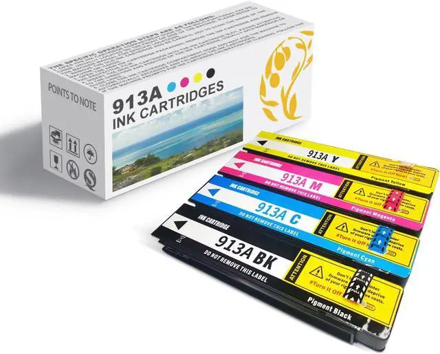 Main image of 913A High Yield Ink Cartridges, Compatible  913A BK C M Y Ink Cartridges,Work  PageWide X352dw X377dw X452dw X452dn X477dw X477dn X552dw X577dwz P55250dw