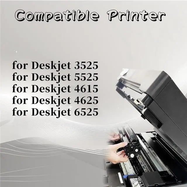 Alt view image 2 of 7 - 670XL Ink Cartridge  High Yield Replacement Pack,Compatible for DESKJET 3525 5525 4615 4625 6525 Printer 3 Set
