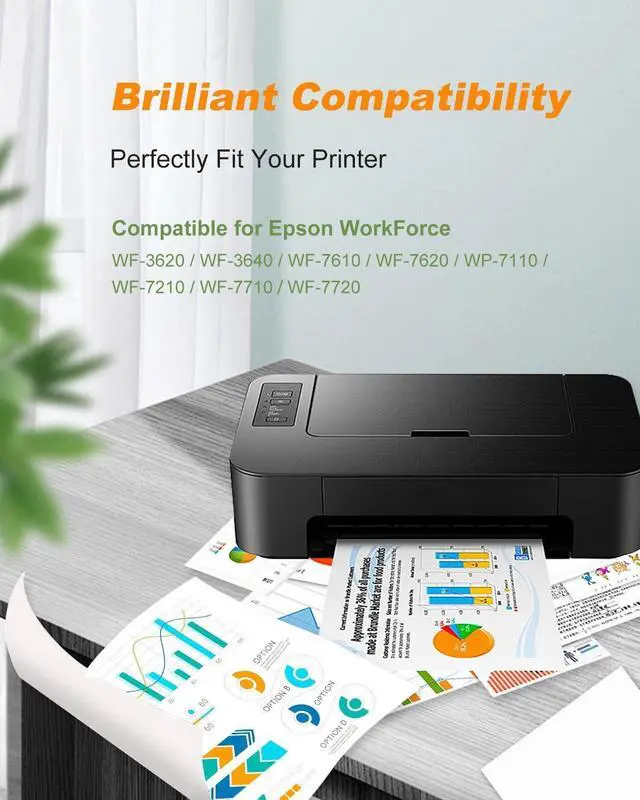 Alt view image 2 of 6 - 252XL Ink Cartridges Remanufactured for Epson 252 Ink Cartridges Remanufactured for Epson 252XL, 252 XL Works with Epson Workforce WF-3640 WF-7720 WF-3620 WF-7710 WF-7620 WF-7610 WF-7210(4 Packs)