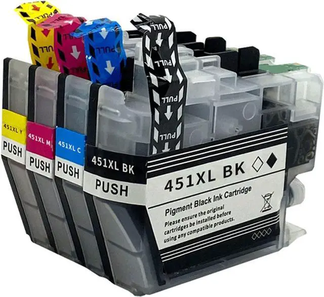 Main image of SHOQ 451XL High Output Ink Cartridge Compatible 451XL Ink Cartridges Use for Pro DCP-J1050DW DCP-J1140DW MFC-J1010DW Printer(1BK+Y+M+C),4Pack