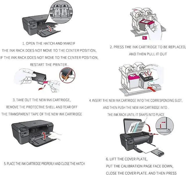 Alt view image 7 of 7 - SHOQ 451XL High Output Ink Cartridge Compatible 451XL Ink Cartridges Use for Pro DCP-J1050DW DCP-J1140DW MFC-J1010DW Printer(1BK+Y+M+C),4Pack