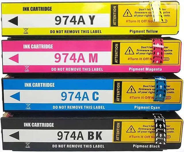 Main image of SHOQ 974A Ink Cartridges Combo Pack, Replacement for 974A Ink Cartridges Compatible for P55250dw X477dw X552dw X577dw Printers (4-Pack),4-Pack