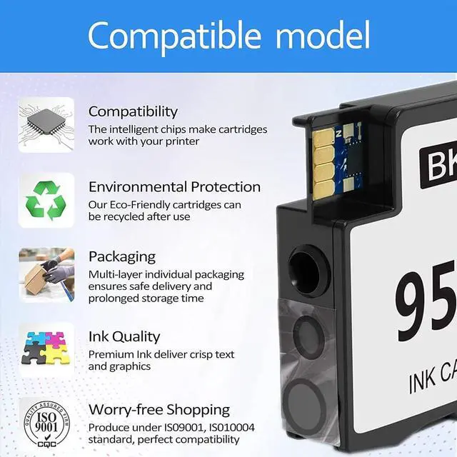 Alt view image 5 of 7 - SHOQ 974A Ink Cartridges Combo Pack, Replacement for 974A Ink Cartridges Compatible for P55250dw X477dw X552dw X577dw Printers (4-Pack),4-Pack