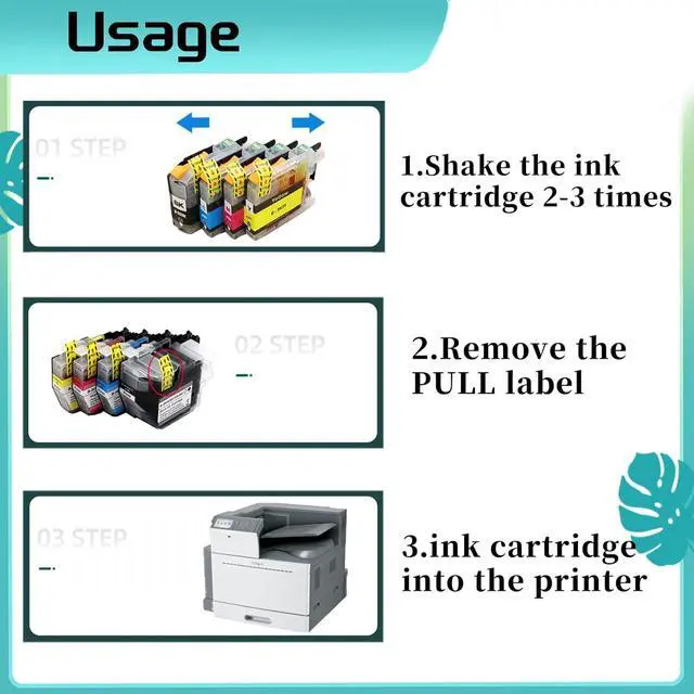 Alt view image 6 of 7 - LC563 Ink Cartridge for Brother High Yield Replacement Pack,Compatible for MFC-J2310 MFC-J2510 MFC-J3520 MFC-J3720 Printer 2 Set