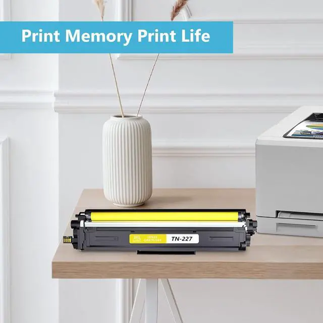 Alt view image 7 of 7 - EAXIUCE TN227 TN-227 Yellow Toner Cartridge Compatible Replacement for Color Pro MFCL3710CW MFCL3750CDW HLL3210CW HLL3230CDW Series Printer