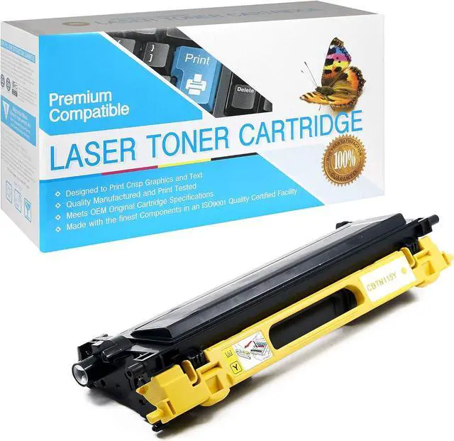 Main image of SuppliesOutlet Compatible Toner Cartridge Replacement for Brother TN115Y / TN110Y (Yellow,1 Pack)