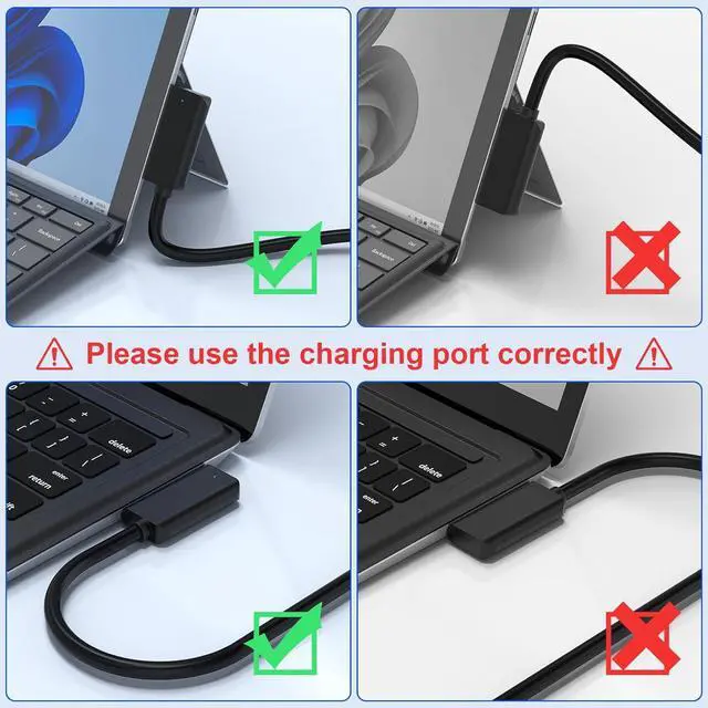 Alt view image 7 of 7 - New Surface Dock Triple Displays with Power Supply, 12 in 1 Surface Docking Station with Dual 4K HDMI+VGA for Surface Pro 11/10/9/8/X/7/6/5/4/3, Surface Laptop 7/6/5/4/3/2/1, Laptop Go 3/2/1