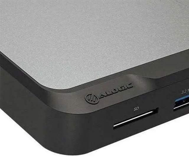 Alt view image 5 of 7 - ALOGIC 7-in-1 Dual 4K Universal Compact Docking Station, 2X HDMI, USB-A, USB-C, 100W PD, Gigabit Ethernet, SD Card Reader, USB-C Power Input, for Windows/MacOS/ChromeOS Computers.