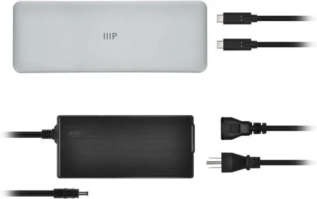 Alt view image 6 of 6 - Monoprice 15-in-1 Triple-Display MST USB-C Docking Station, with Multiple Display Modes, HDMI, SD/TF, RJ45, 3.5mm Audio, PD