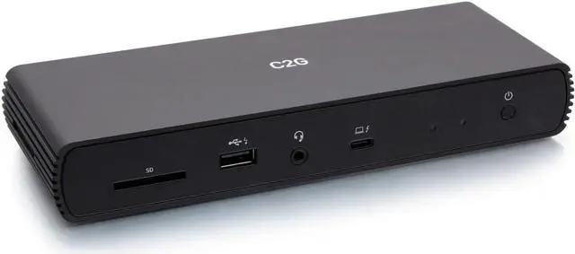 Main image of Thunderbolt 4 USB-C® 10-in-1 Dual Display Docking Station with Ethernet, USB, SD Card Reader, 3.5mm Audio and Power Delivery up to 90W - 4K 60Hz (TAA Compliant) - TAA Compliant