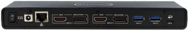 Alt view image 4 of 5 - VisionTek VT4510 Dual Display 4K USB 3.0 & USB-C Docking Station with 100W Power Delivery & 2X DisplayPort Cable Bundle
