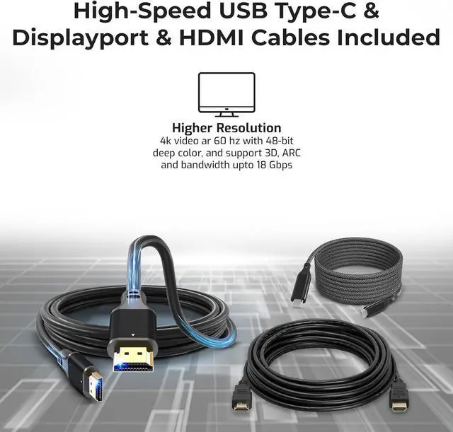 Alt view image 7 of 7 - HP Docking Station for Laptop Dual Monitor and Charging Bundle - HP USB-C G5 Dock 5TW10AA / 5TW10UT / 5TW10AA#ABB with 120W Adapter, HDMI, DisplayPort, USB-C Cables & Microfiber Cleaning Cloth