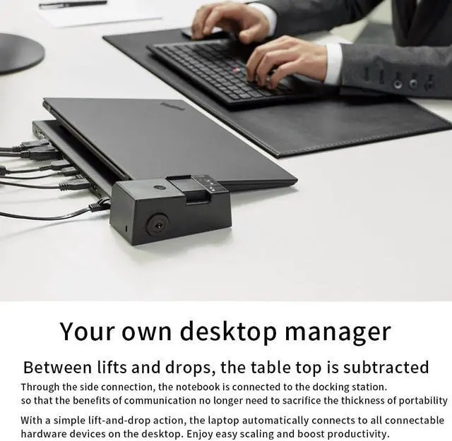 Alt view image 5 of 7 - Laptop X280 X390 X395 T480 T480S T490 T495 T580 T590 X1 Carbon2018 X12 P52S T14 Gen1 PC Docking Station 40AG Docking Station