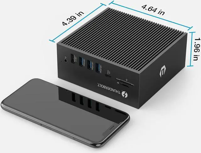 Alt view image 4 of 5 - 18 in 1 USB Docking Station, USB Docking Adapter 40Gbit/s with DP 1.4, 2*USB 3.2, USB-C 10Gbs, PD60W, SD/TF, Gigabit Ethernet Compatible with Windows 10 Mac OS 11 or Later
