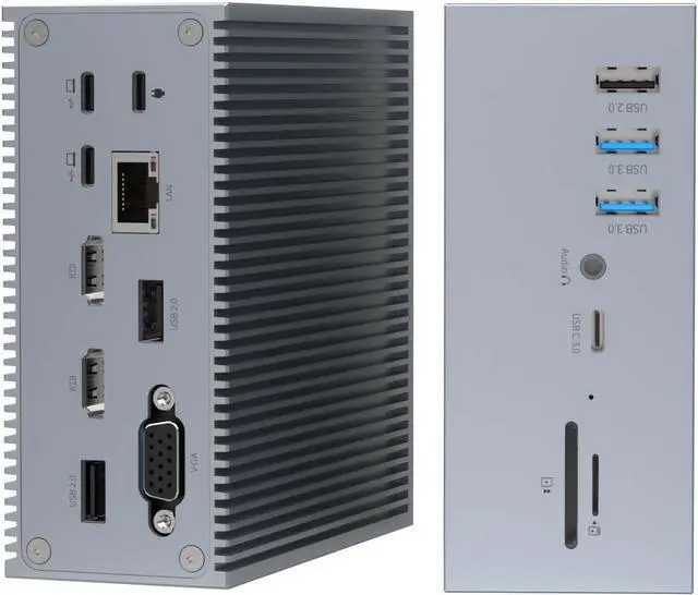 Main image of USB C Hub, QIYO 16 in 2 USB C Docking Station Dual Monitor for Pro Air (Not for M1), Triple Display with Thunderbolt 3, Dual 4K HDMI, VGA, 6 USB, RJ45 and SD/TF Card Reader