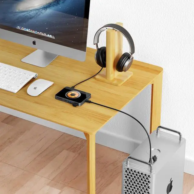Alt view image 6 of 6 - USB C Hub, 10-in-1 Multi-Port Laptop Docking Station, Professional Docking Station with Fast Transfer, PD Charging, Wireless Charging, for Cellphone, Tablet, Laptop