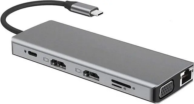 Main image of Docking Station Dual Monitor,12 in 1 Surface Docking Station with 4K HDMI+VGA,USB 3.0 and USB-C Universal Laptop Docking Station for Windows and Mac