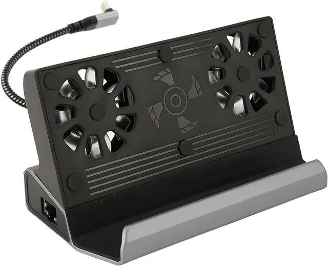 Alt view image 6 of 7 - Multifunctional 10 in 1 Dock for Steam Deck and Rog Ally, Dual Cooling Fan, 100W Charging, 4K 60Hz HD Output, for Rog Ally and Steam Deck