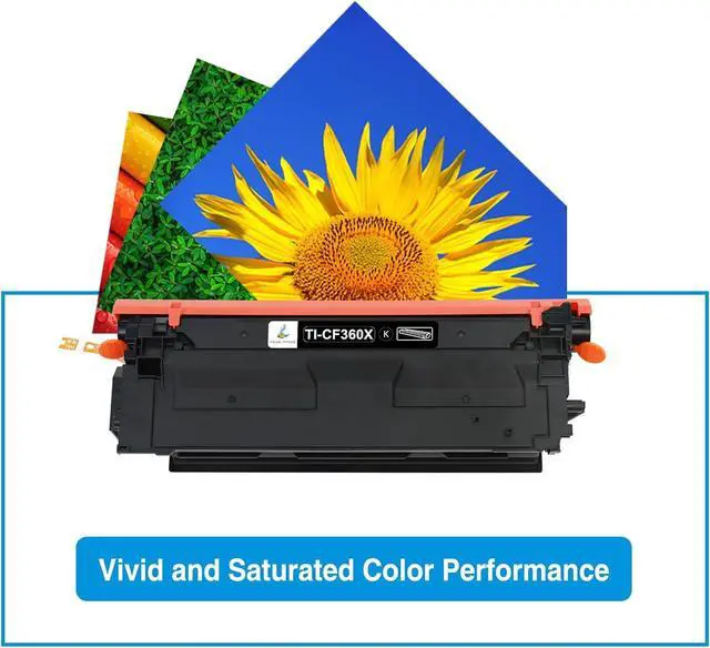 Alt view image 6 of 6 - M553 508X 508A Toner Cartridges Set 4 Pack High Yield Compatible Replacement for HP 508A 508X CF360X CF361X CF362X CF363X New Version for HP Laserjet M553N M553X M553dn M577 Printer Ink (B/C/Y/M)