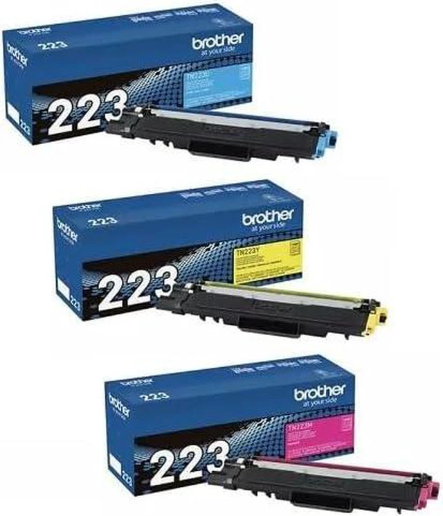Main image of Brother Genuine Cyan, Magenta and Yellow Toner Cartridge Set, TN223C, TN223M, TN223Y
