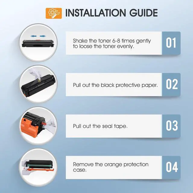 Alt view image 5 of 7 - Cool Toner Compatible Toner Cartridge Replacement for Samsung CLT-K504S CLT-504S for Samsung Xpress C1860FW C1810W SL-C1860FW SL-C1810W CLX-4195FW CLP-415NW Printer (Black Cyan Yellow Magenta, 4-Pack)