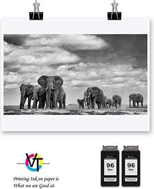 Alt view image 4 of 6 - Valuetoner Remanufactured Ink Cartridge Replacement for HP 96 97 for DeskJet 460 5000 6000 9800 OfficeJet H470 100 6200 7000 PhotoSmart B8350 300 2000 8000 PSC 1600 2350 Series (3 Black, 2 Tri-Color)