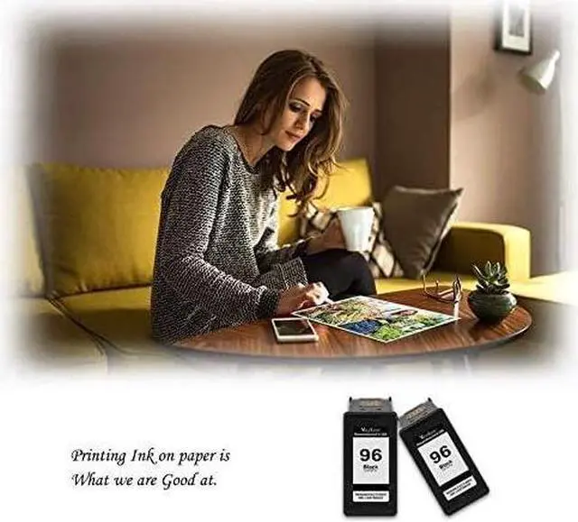 Alt view image 5 of 6 - Valuetoner Remanufactured Ink Cartridge Replacement for HP 96 97 for DeskJet 460 5000 6000 9800 OfficeJet H470 100 6200 7000 PhotoSmart B8350 300 2000 8000 PSC 1600 2350 Series (3 Black, 2 Tri-Color)