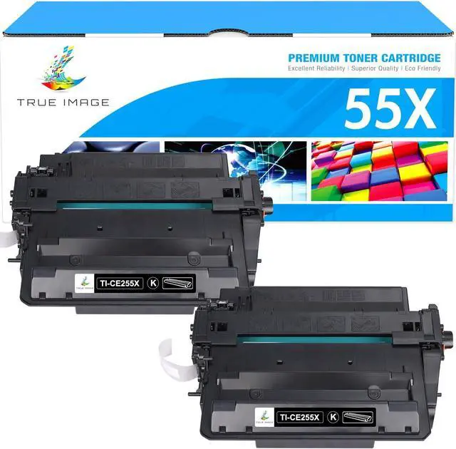 Main image of CE255X 55X P3015 Toner Cartridge 2-Pack Compatible Replacement for HP 55X 55A CE255X CE255A for P3015 P3015dn P3015x Pro 500 MFP M521dn M521dw M521 M525 Printer Ink