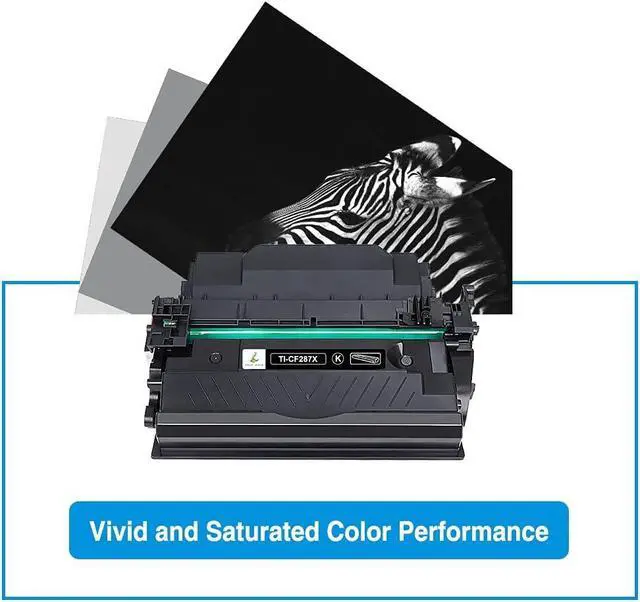 Alt view image 6 of 6 - CF287X 87X Black Toner Cartridge 2 Pack Compatible for HP 87X Black Toner Cartridge CF287X 87A CF287A for Enterprise M506dn M506n M506x M501dn MFP M527dn M527f M506 M501 M527 Series Printer