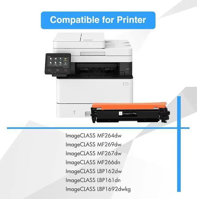 Alt view image 3 of 7 - 051H High-Yield Black MF264DW Toner Cartridge 4-Pack Compatible for Canon 051H 051 CRG051H CRG051 for Canon imageCLASS MF269dw MF267dw MF264dw MF266dn MF263dn LBP162dw LBP1692dwkg Printer