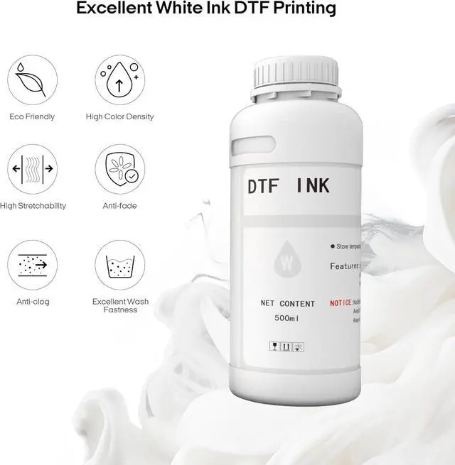 Alt view image 2 of 5 - Procolored Direct to Transfer Film Ink (500ml White Ink)