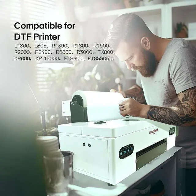 Alt view image 3 of 5 - Procolored Direct to Transfer Film Ink (500ml White Ink)