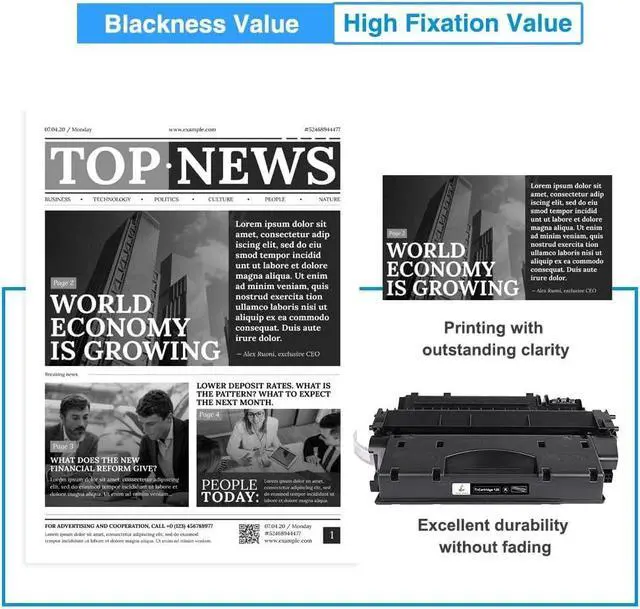 Alt view image 5 of 6 - 120 Black Toner Cartridge 2-Pack Compatible Replacement for Canon 120 Toner Cartridge CRG-120 CRG120 for imageCLASS D1550 D1520 D1120 D1150 D1170 D1180 D1100 D1320 D1350 D1370 Printer Ink