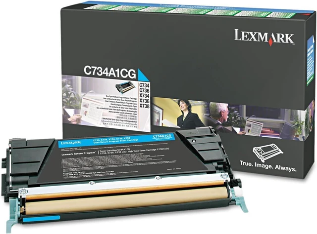 Main image of Lexmark Cyan Return Program Toner Cartridge -Cyan -Laser -6000 Page