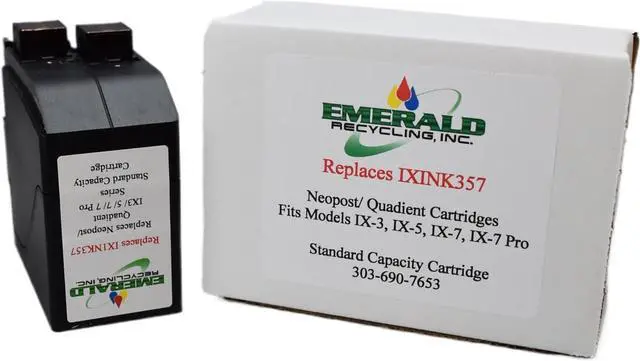 Alt view image 3 of 7 - Compatible IXINK357 Quadient Neopost Ink Cartridge, Red