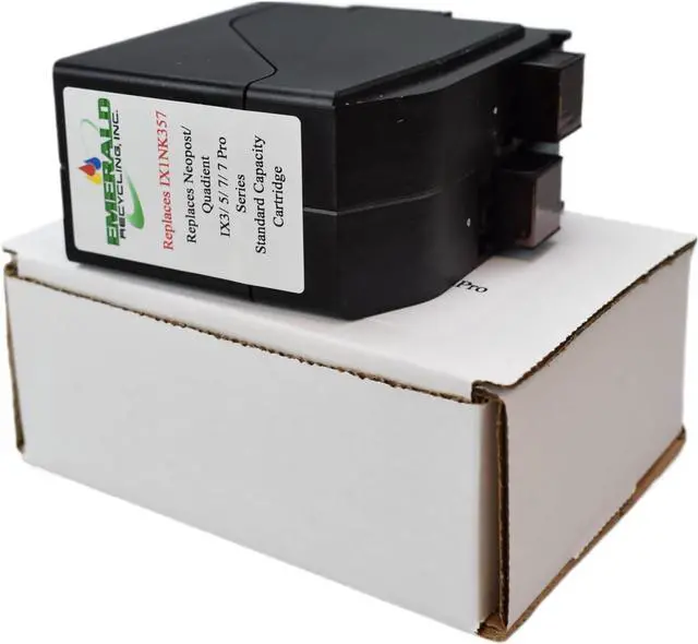Alt view image 4 of 7 - Compatible IXINK357 Quadient Neopost Ink Cartridge, Red