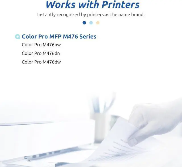 Alt view image 2 of 7 - INK E-SALE Remanufactured Toner Cartridge Replacement for HP 312A 312X (4-Pack) CF380X CF381A CF382A CF383A use for Laserjet Pro MFP M476dn M476dw M476nw Printer